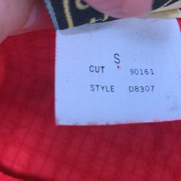 LA Seat Covers Vintage Red Vest w Silver Palm Tree Buttons - Picture 5 of 13